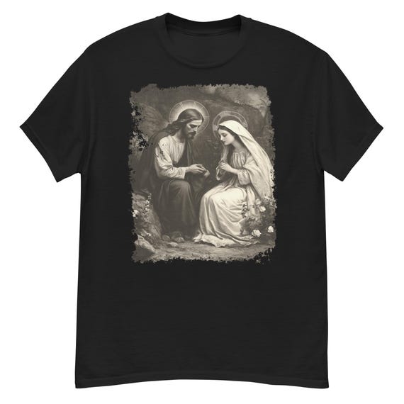 Angel Jesus Christ Mary Magdalene T-shirt - Etsy Israel
