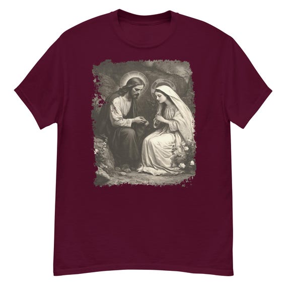 Angel Jesus Christ Mary Magdalene T-shirt - Etsy Israel