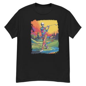 Koszulka golfowa damska Golfing Skeleton