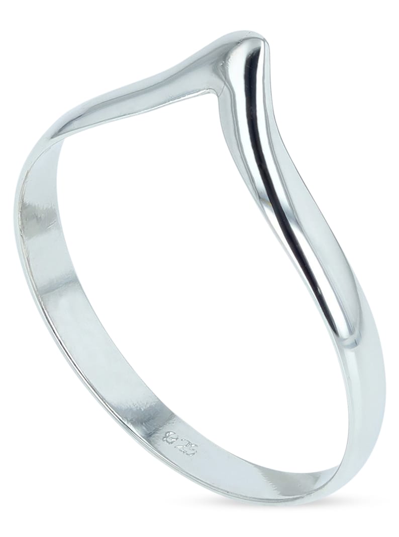 Solid 925 Sterling Ring wishbone stacking Ring in Sizes G-Z/20 Different Sizes Available image 2