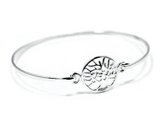 Sold 925 Sterling Silver Tree of Life Bangle