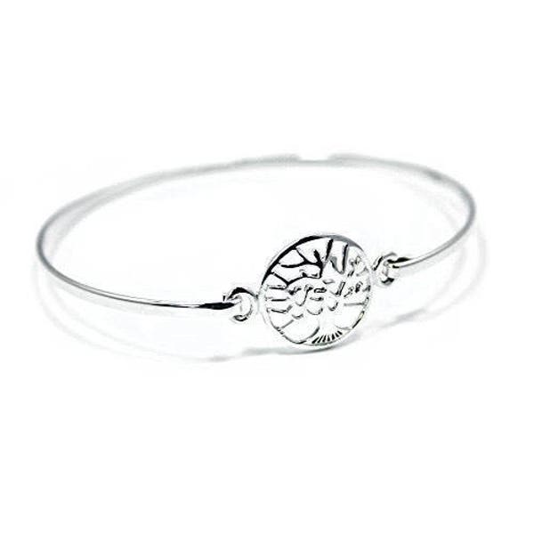 Sold 925 Sterling Silver Tree of Life Bangle