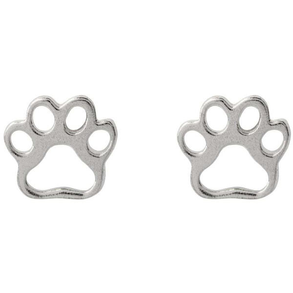 Pair of 925 solid sterling silver Paw Ear Studs