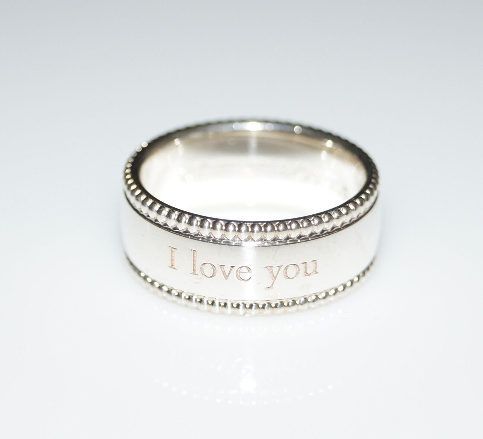 Solid 925 Sterling Silver Ring I Love You Ring in Sizes GZ Etsy UK