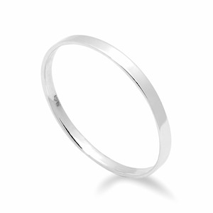 Solid 925  Sterling Ring 2mm Flat  Band Ring in Sizes G-Z/20 Different Sizes Available