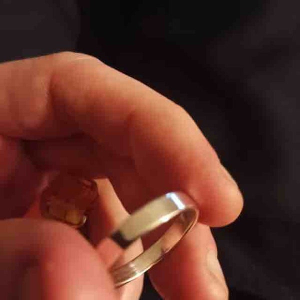 Massiver 925 Sterling Ring 4mm Flacher Bandring in den Größen G-Z/20 Verschiedene Größen erhältlich