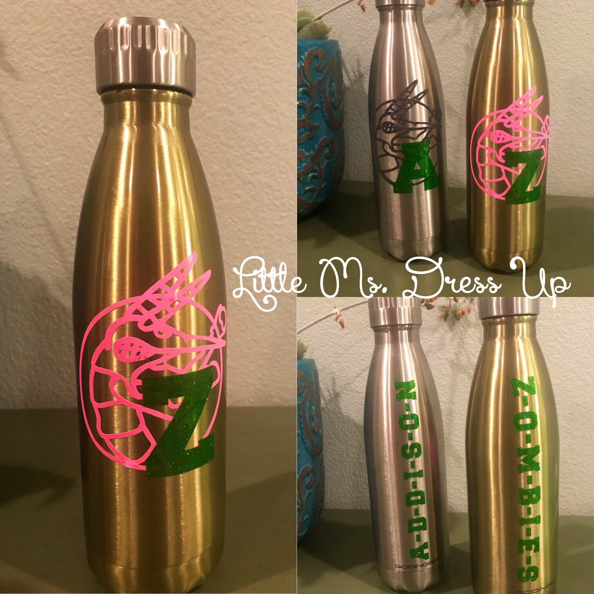 zombies water bottle/ zombies gear/ zombies gifts/ addison zombies