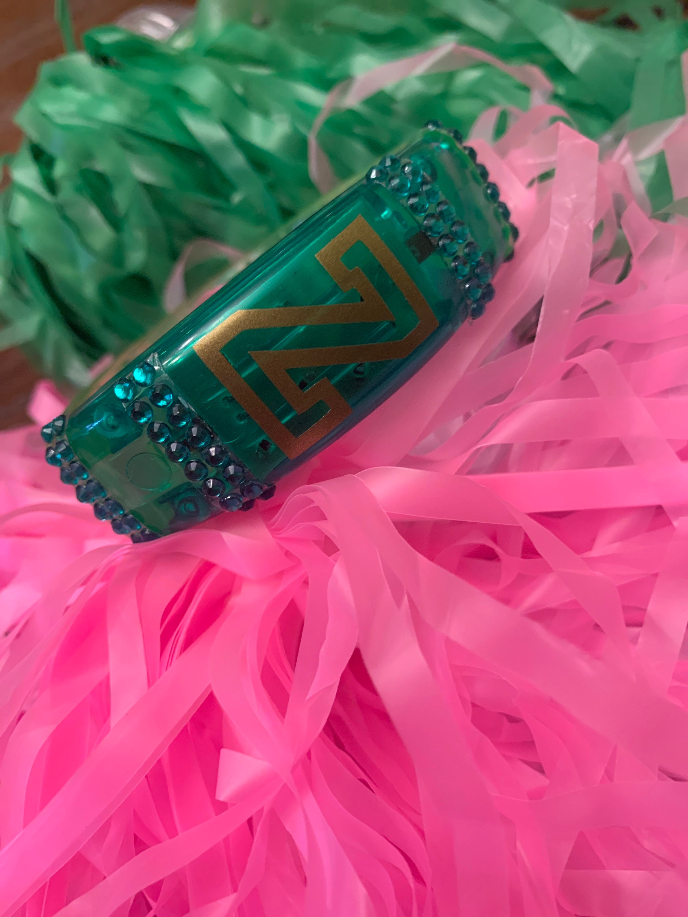 Zoms Poms cheer hair bow/ pink hair bow/ zombie bows / zombie cheer bow