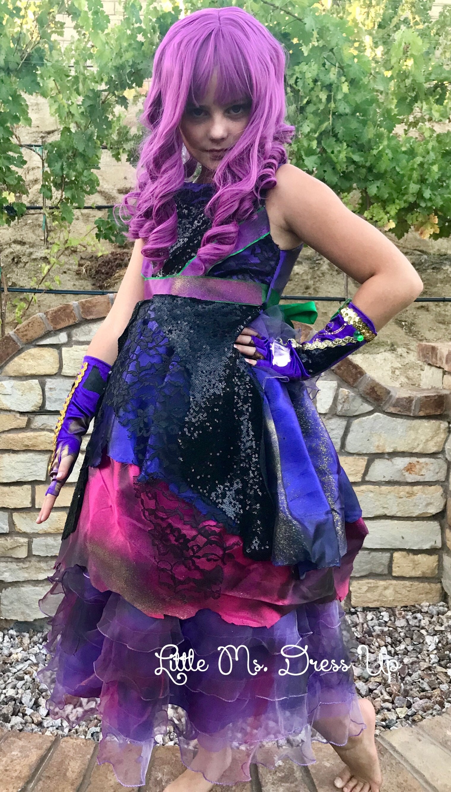 Descendants Mal Inspired Dress/descendants Birthday /purple - Etsy