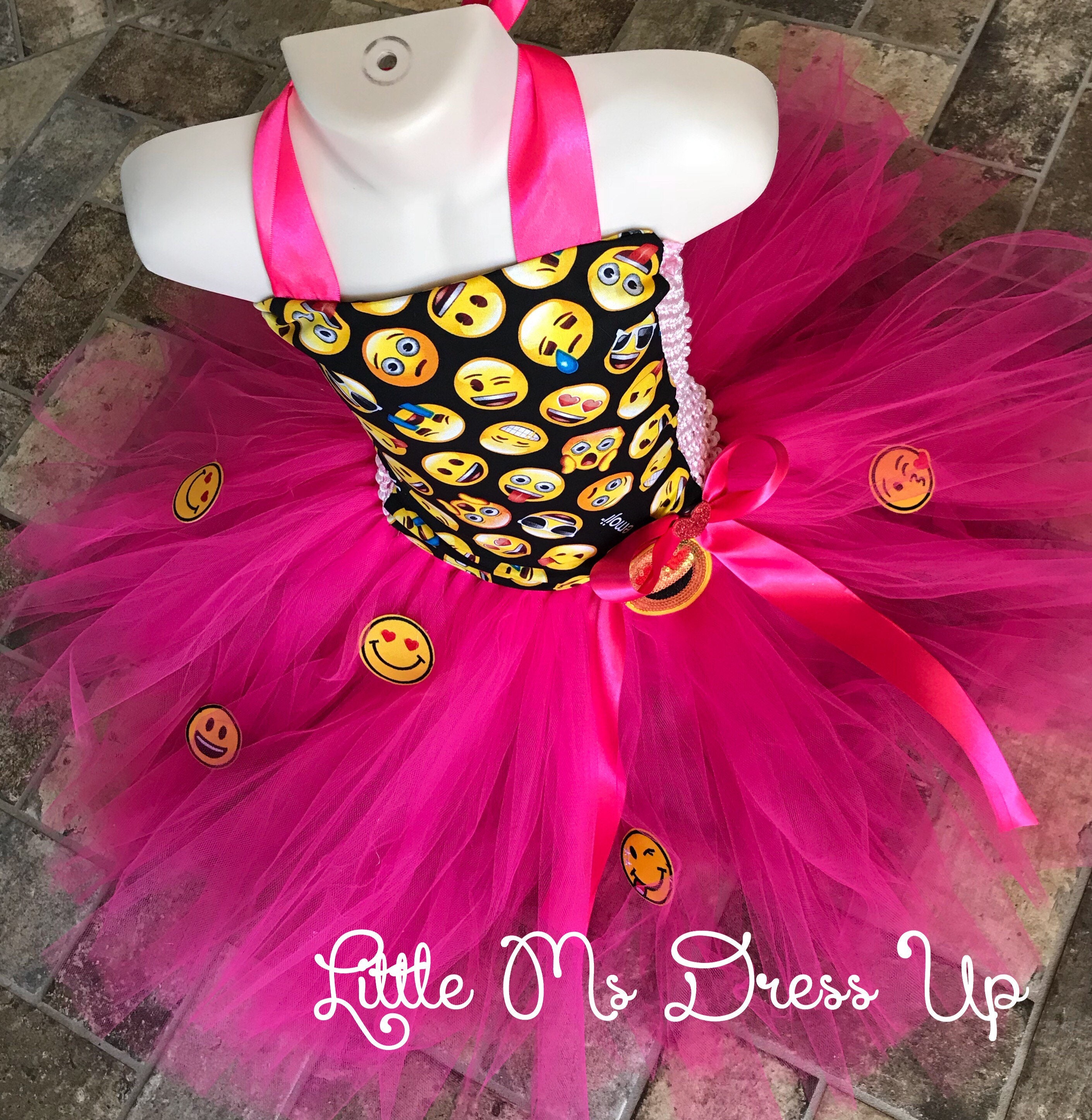 Emoji tutu / girls emoji / emoji/ emoji dress/