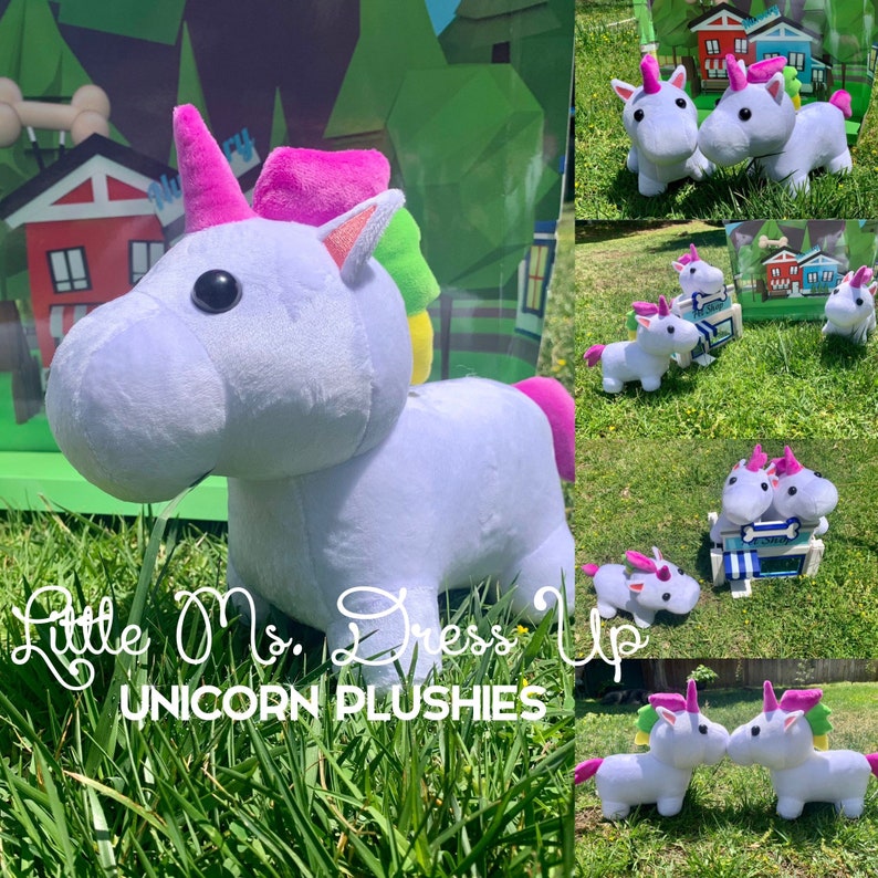 Roblox Adopt Me Unicorn plush /unicorn stuffed animal/ adopt Etsy