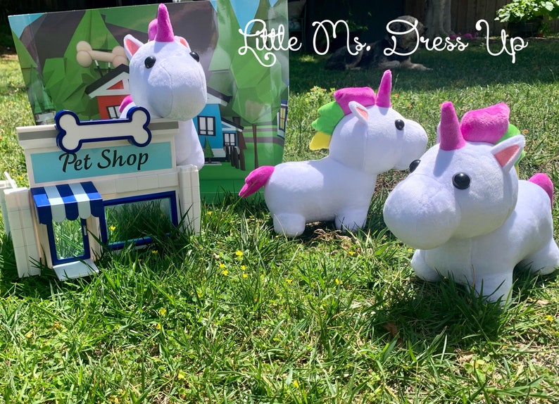 Roblox Adopt Me Unicorn plush /unicorn stuffed animal/ adopt Etsy