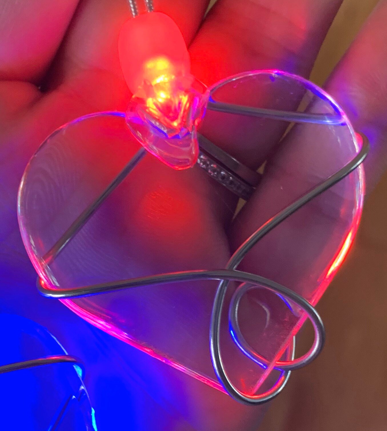 Zombies2 party Moonstone necklace / Rainbow glowing Moonstone! zombies2