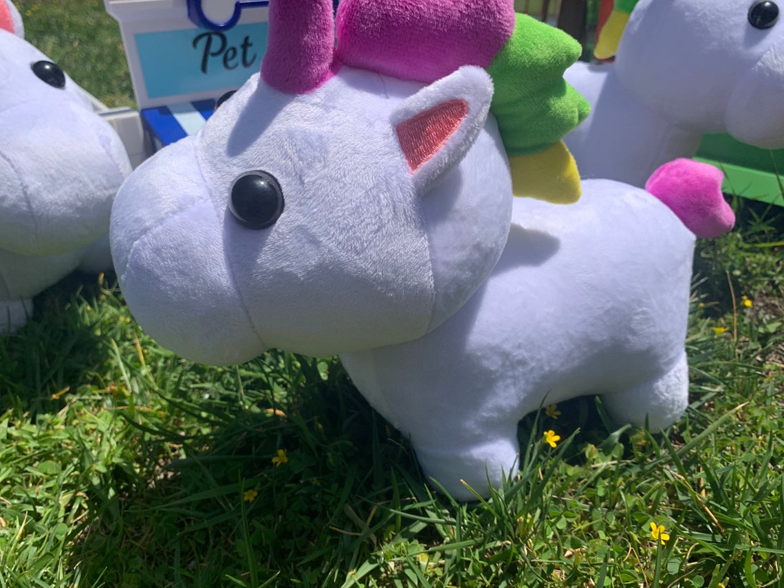 Roblox Adopt Me Unicorn plush /unicorn stuffed animal/ adopt Etsy