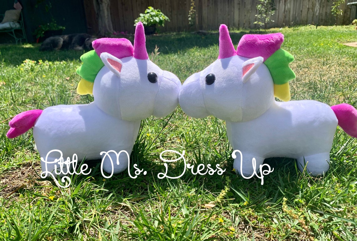Roblox Adopt Me Unicorn plush /unicorn stuffed animal/ adopt Etsy