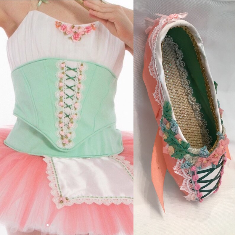 Pointe Shoes costume Inspired Ballet Pointe Shoe/ Decorated Etsy