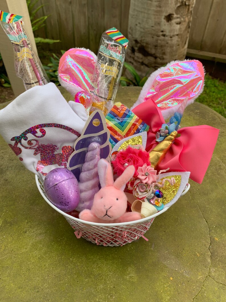 Unicorn gift Basket/ unicorn birthday/ unicon gift/ unicorn | Etsy