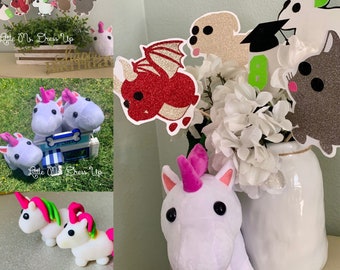 Unicorn plush /unicorn stuffed animal/  me party / Adopt birthday gift