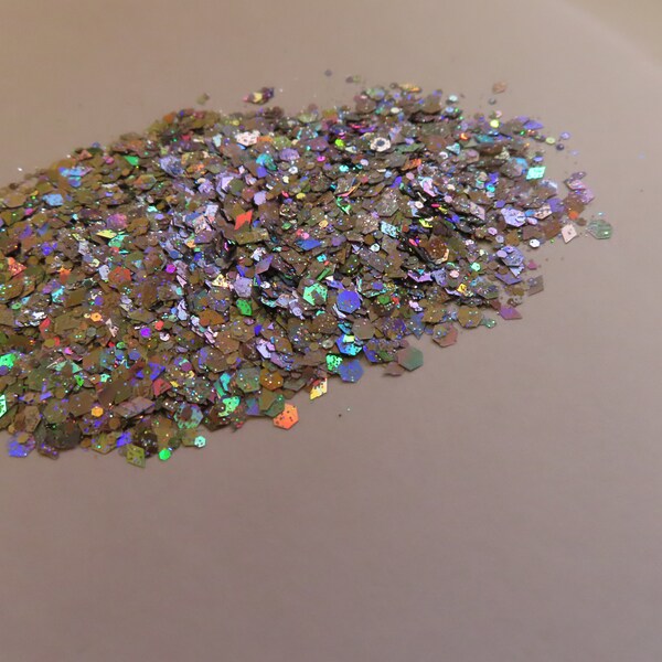 Starlight Chunky Mix - Ultra Fine .008 Loose Glitter - 2 oz- Polyester Glitter - Solvent Resistant