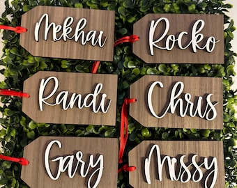 Personalized Christmas Stocking Tag, wood tags, Personalized tags, Stocking tags personalized, Wooden Tags