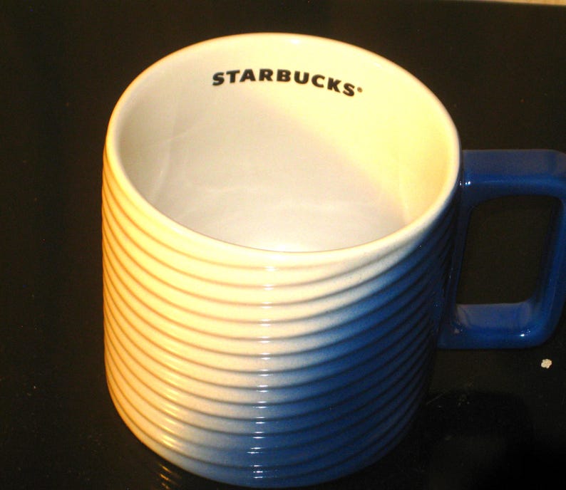 Starbucks Blue & White Ombre Twist Mug Dated 2022 [cin3257b] - Etsy