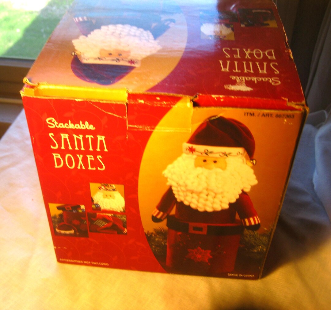 Stackable Santa Boxes [cl1606b] - Etsy