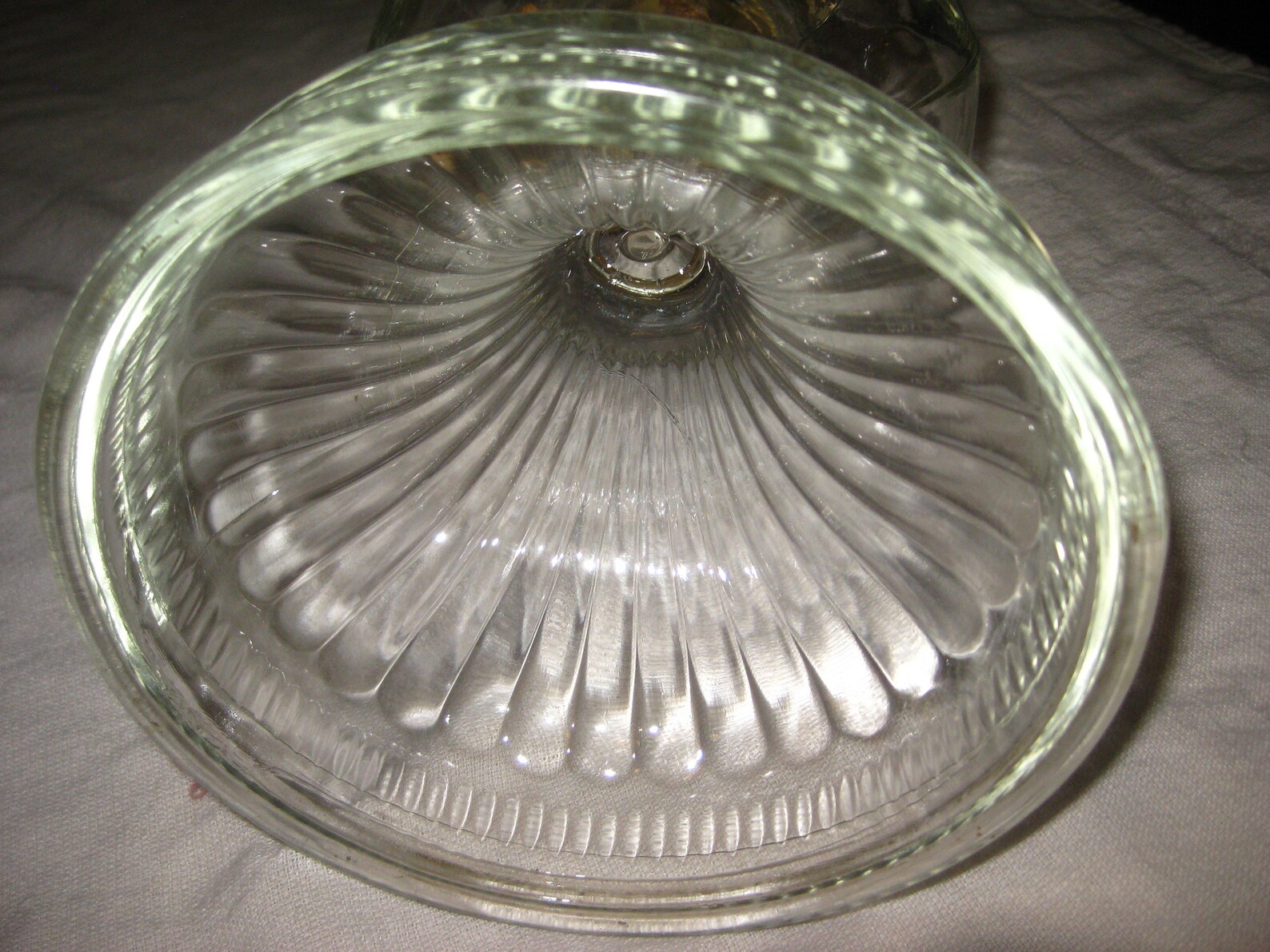 Vintage Used Glass Oil Lamp With Wick Wick Holder and 9 Etsy