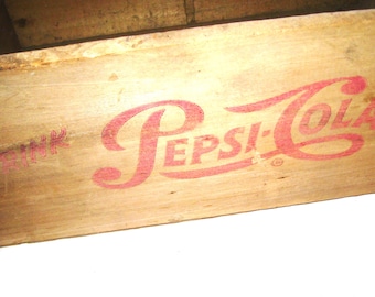 Vintage PEPSI COLA wooded box   [cl1604b]