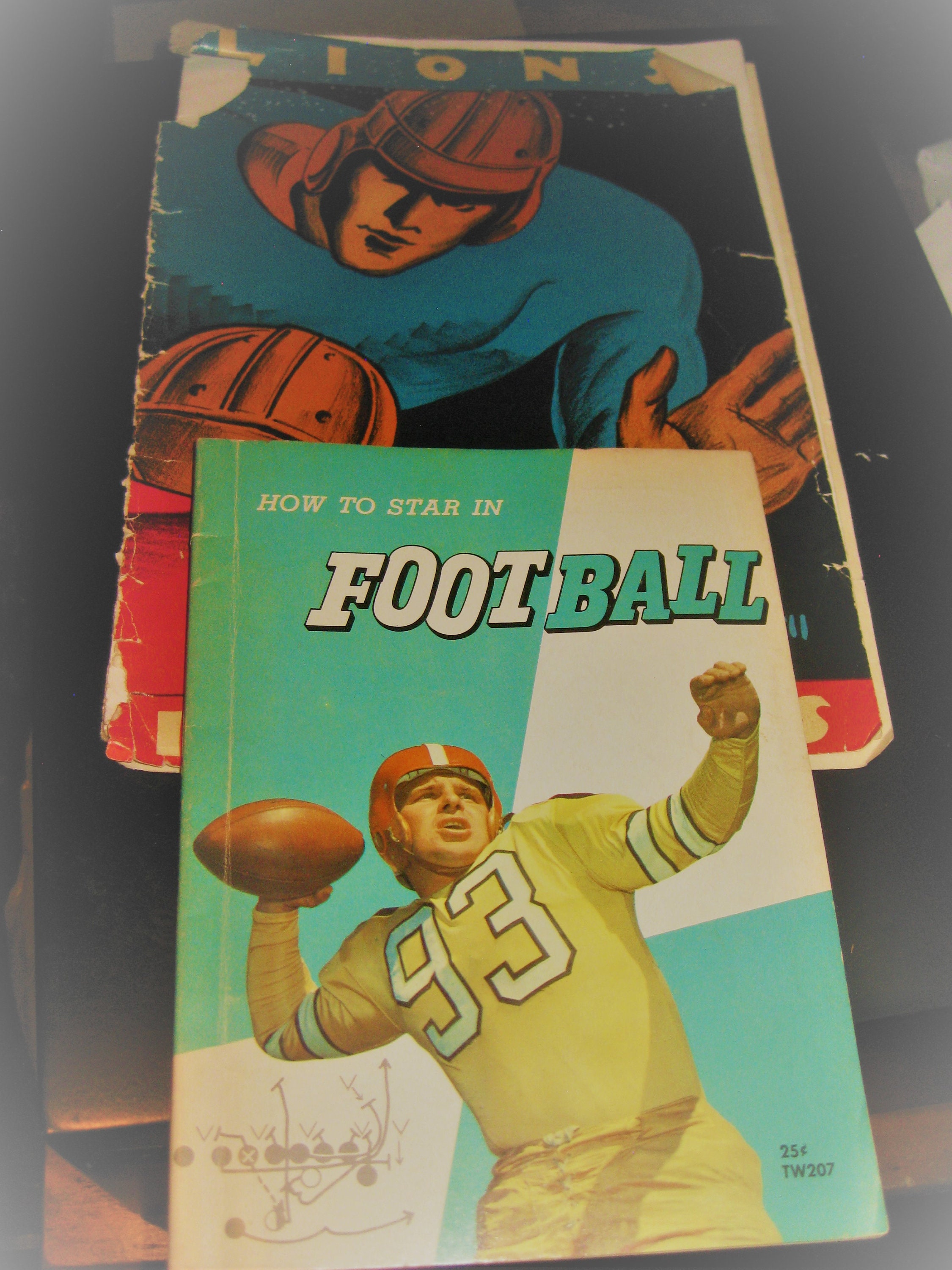 Lot of 2 vintage FOOTBALL books geo5624bt Etsy