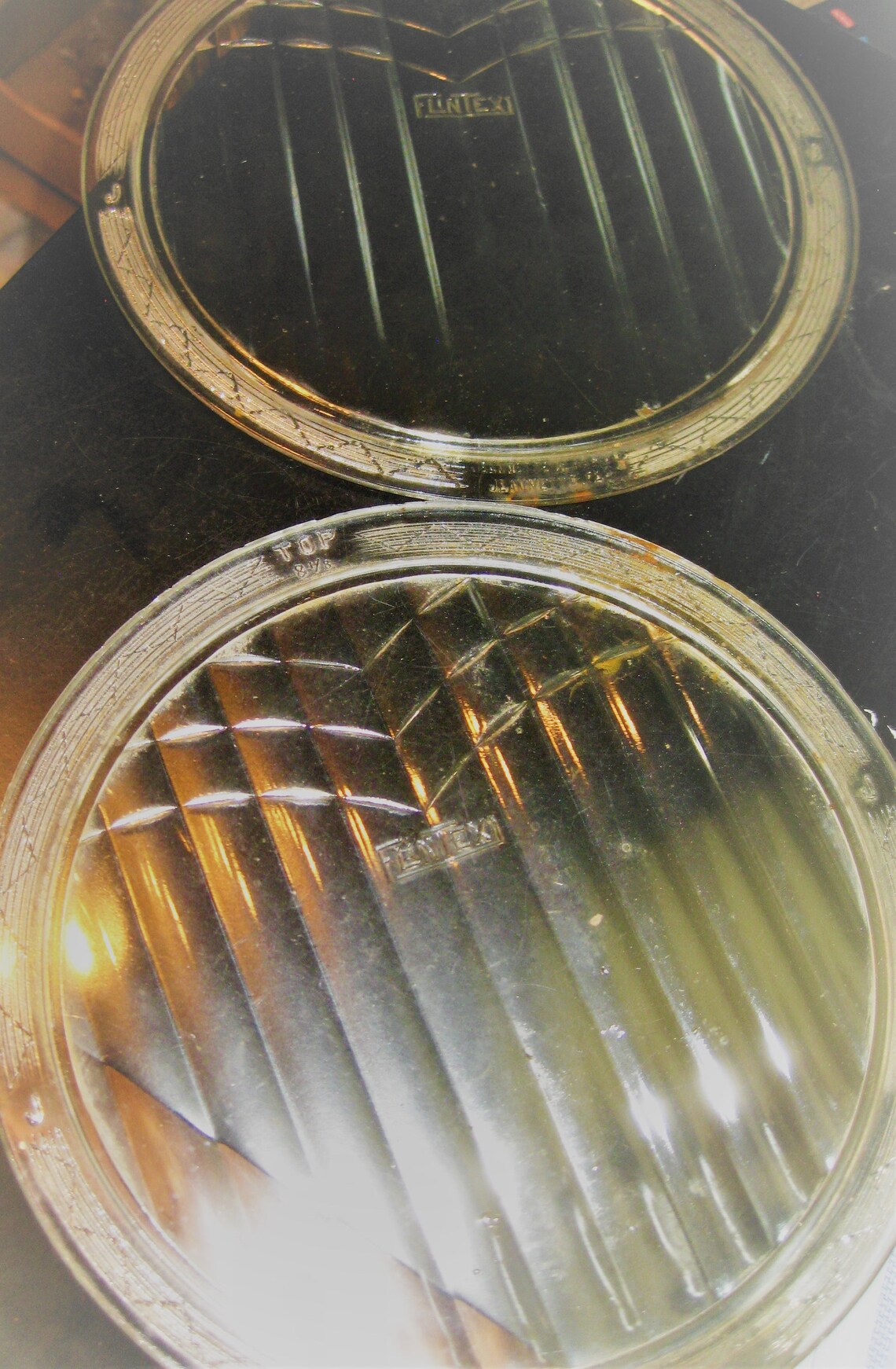 FLINTEX Flat Glass Headlight Lens Circa 1910' S1920's Etsy