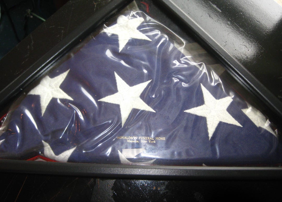 American Flag Encase in Triangular Box [cin3570s] - Etsy