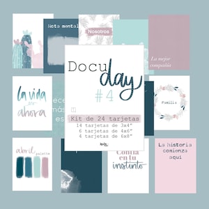 DocuDay Collection #4 von 24 KARTEN für Project Life von Laura Inguz für Scrapbooking, Basteln, Dokumentieren, Fotoalben