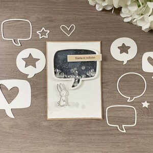 CUT FILE Bocadillos - PNG and jpg digital cutting file - Digidie for Scrapbooking, shaker, crafts, project life. Laura Inguz