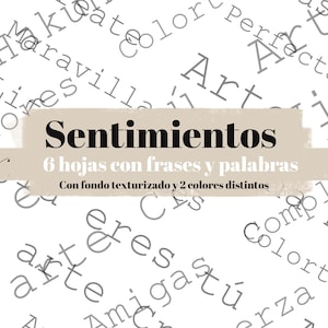 Conjunto de SENTIMENTOS DIGITAIS. Papéis com frases e letras para imprimir. Scrapbooking, confecção de cartões, mídia mista. Laura Inguz