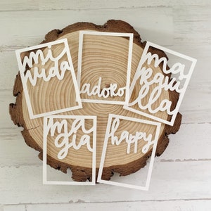 CUT FILE 5 DocuDay Cards - PNG and jpg cutting file - Digidie for Scrapbooking, crafts, project life. Laura Inguz