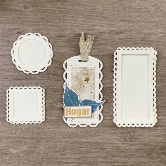 CUT FILE Tags and frames - PNG and jpg digital cutting file - Digidie for Scrapbooking, shaker, crafts, project life. Laura Inguz