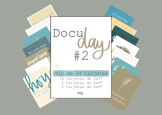 DocuDay Collection #2 of 24 CARDS for PL by Laura Inguz for Scrapbooking, crafts, documenting, photo albums