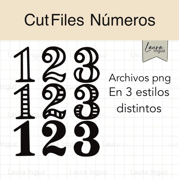 ABC Cut File Set #1 Alphabet with Uppercase, Lowercase and Numbers. JPG and PNG cut file. Laura Inguz