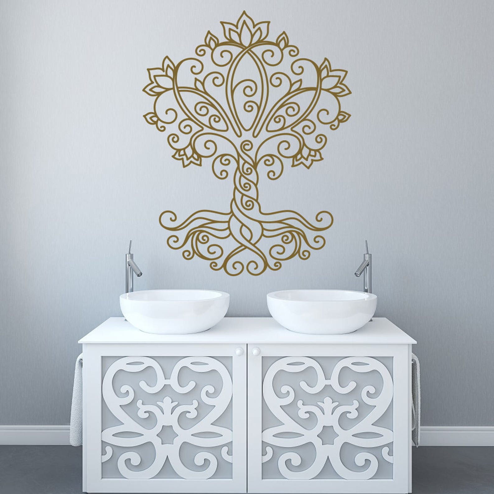 Tree Wall Decal Tree of Life Decal Large Wall Decal Etsy