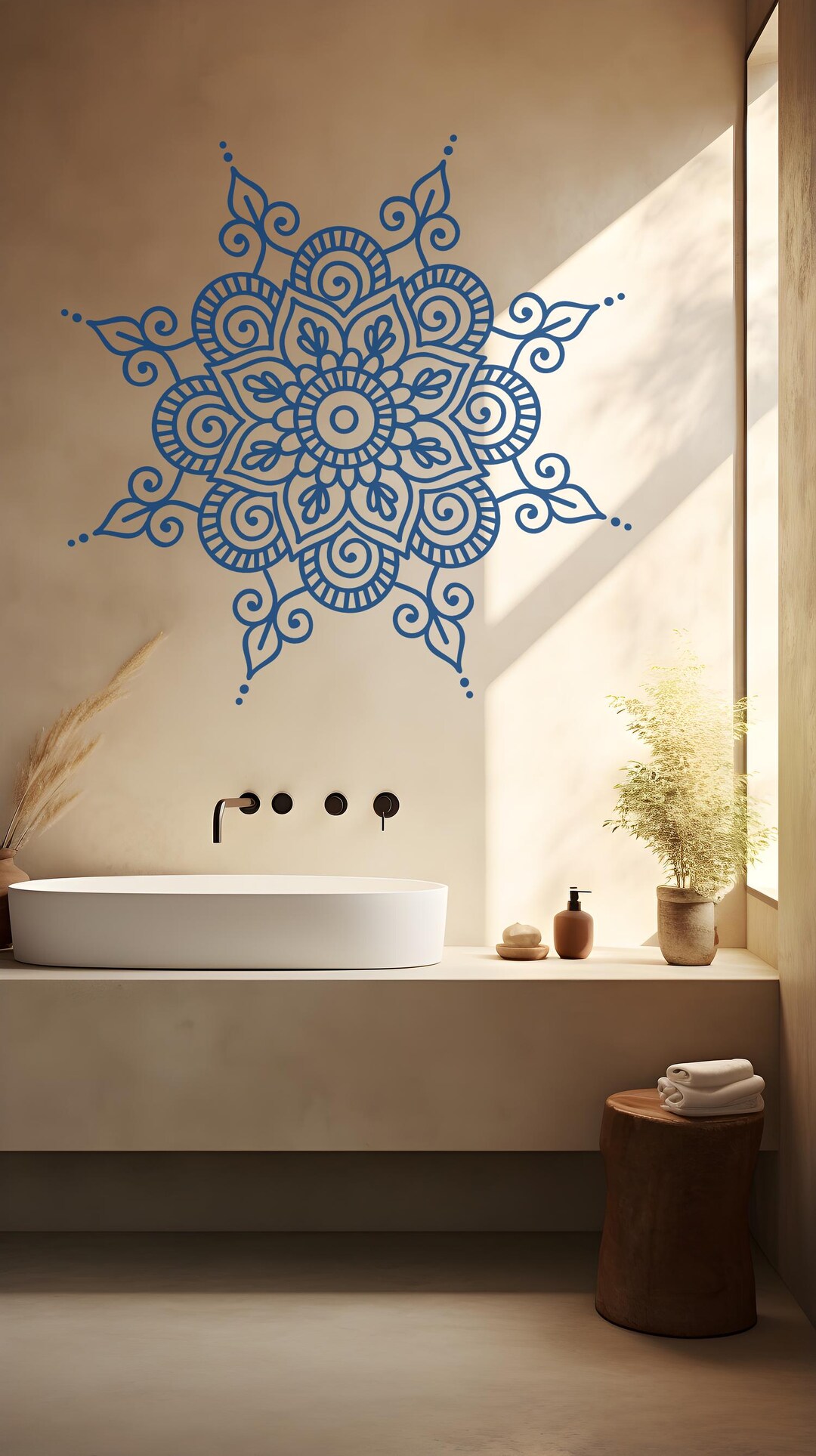 Boho Chic Mandala Wall Decal – Removable Vinyl Home Decor - Etsy