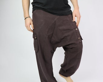 Harem pants BROWN Sarouel Unisex