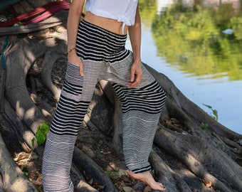 Airy pump pants STRIPES made of viscose yoga pants