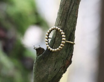 goldener Ring CIRCLE aus Messing