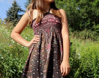 Dress and skirt *feathers* summer dress and skirt for kids and adults *black/red*