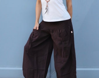 Comfortable cotton bloomers *Brown* Unisex S-XXL