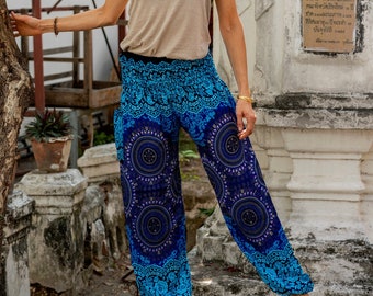 Pump pants SHIVA *blue purple* Viscose yoga pants harem pants women