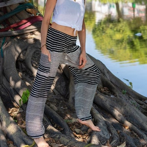 Airy harem pants STRIPES made of viscose yoga pants