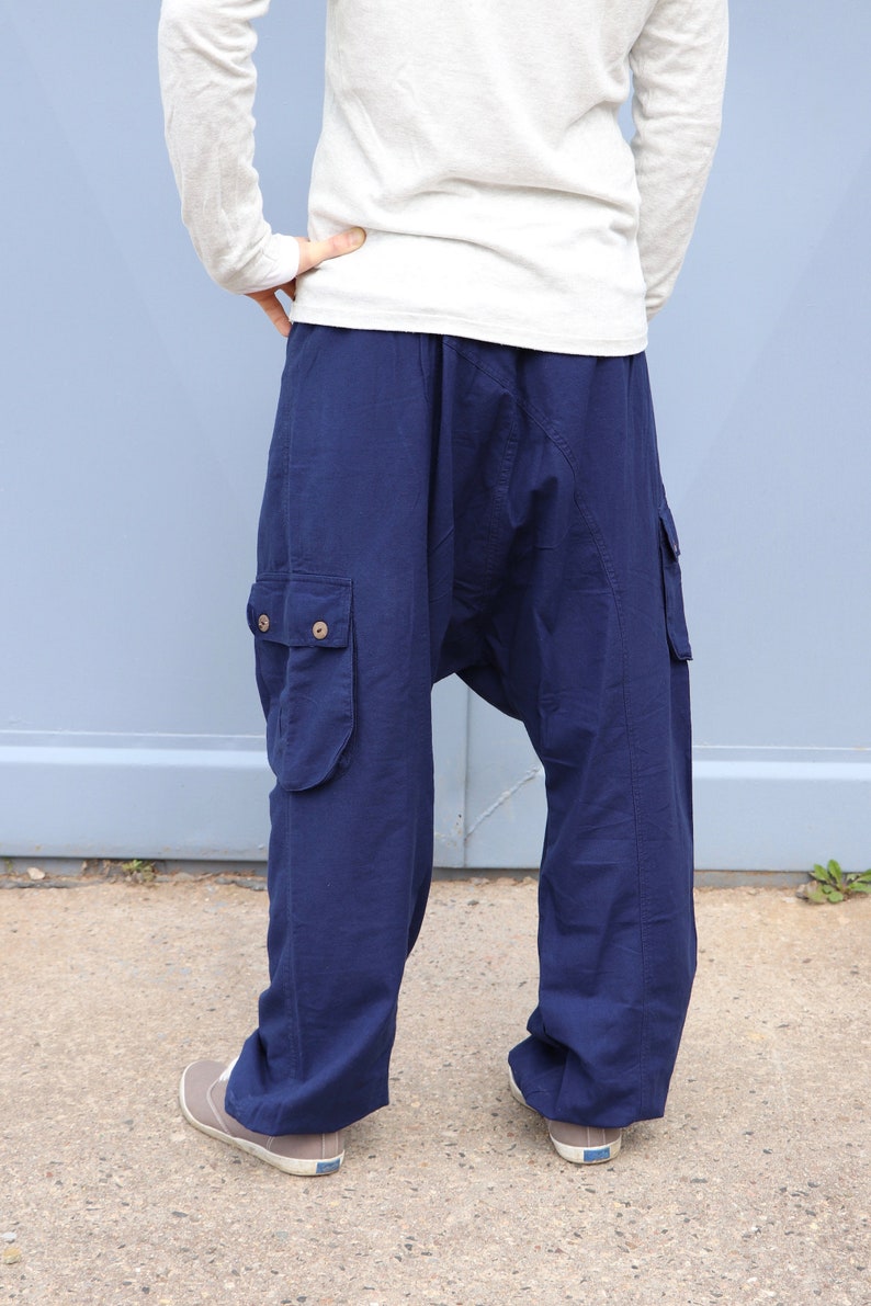 Harem Pants Sarouel Pants DUNKELBLAU Unisex