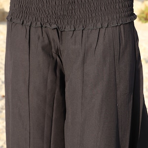 Langer Hosenrock aus geschmeidiger Viskose in SCHWARZ Damen Bild 6