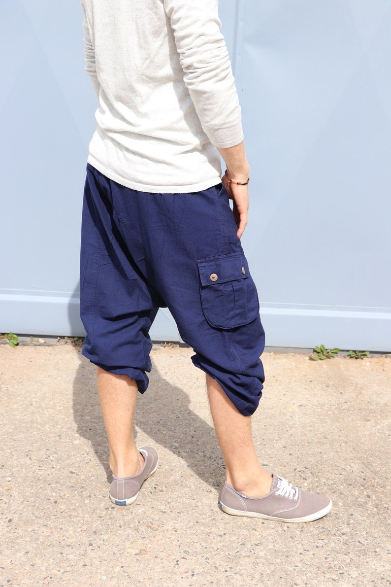 Harem Pants Sarouel Pants DUNKELBLAU Unisex